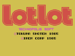 Lot Lot screenshot 2 for MSX